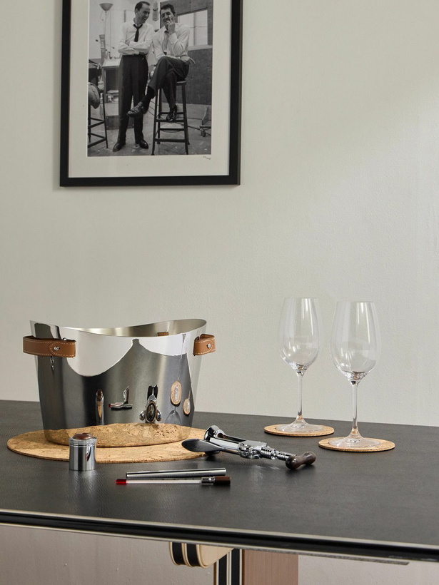 Photo: Ralph Lauren Home - Wyatt Stainless Steel and Leather Champagne Bucket