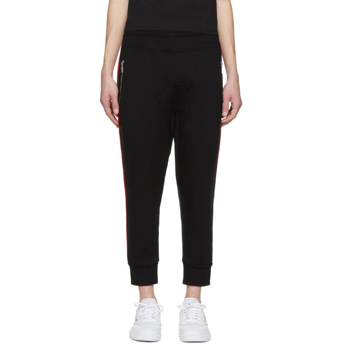 Photo: Neil Barrett Black Double Stripe Lounge Pants 