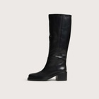 Aeyde Women's Taito Block Heel Boots in Black