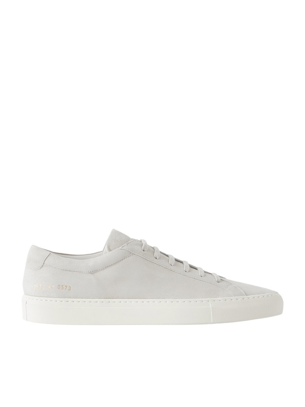 Photo: Common Projects - Achilles Premium Suede Sneakers - Neutrals