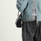 F/CE. Women's Tech Leather Mini Pouch Bag in Black 