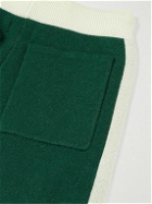 Rhude - Wine Club Logo-Embroidered Virgin Wool and Cashmere-Blend Track Pants - Green