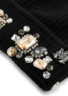 Amiri Crystal-embellished Ribbed-knit Beanie - Black - One Size