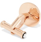 Montblanc - Meisterstück PVD-Coated Rose Gold-Tone and Blue Goldstone Cufflinks - Rose gold