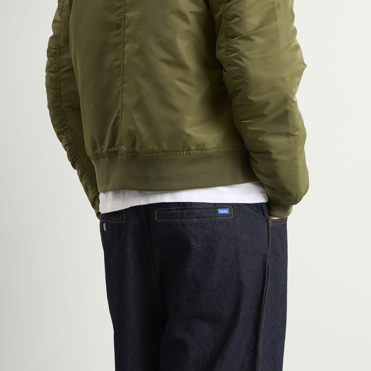 Larriet Men's Frederick Pleated Pant in Indigo Denim