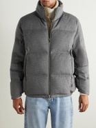 SEASE - Tribeca Quilted Wish® Virgin Wool and Cashmere-Blend Down Jacket - Gray