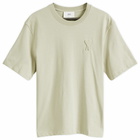 AMI Paris Men's AMI Embossed Heart T-Shirt in Sage