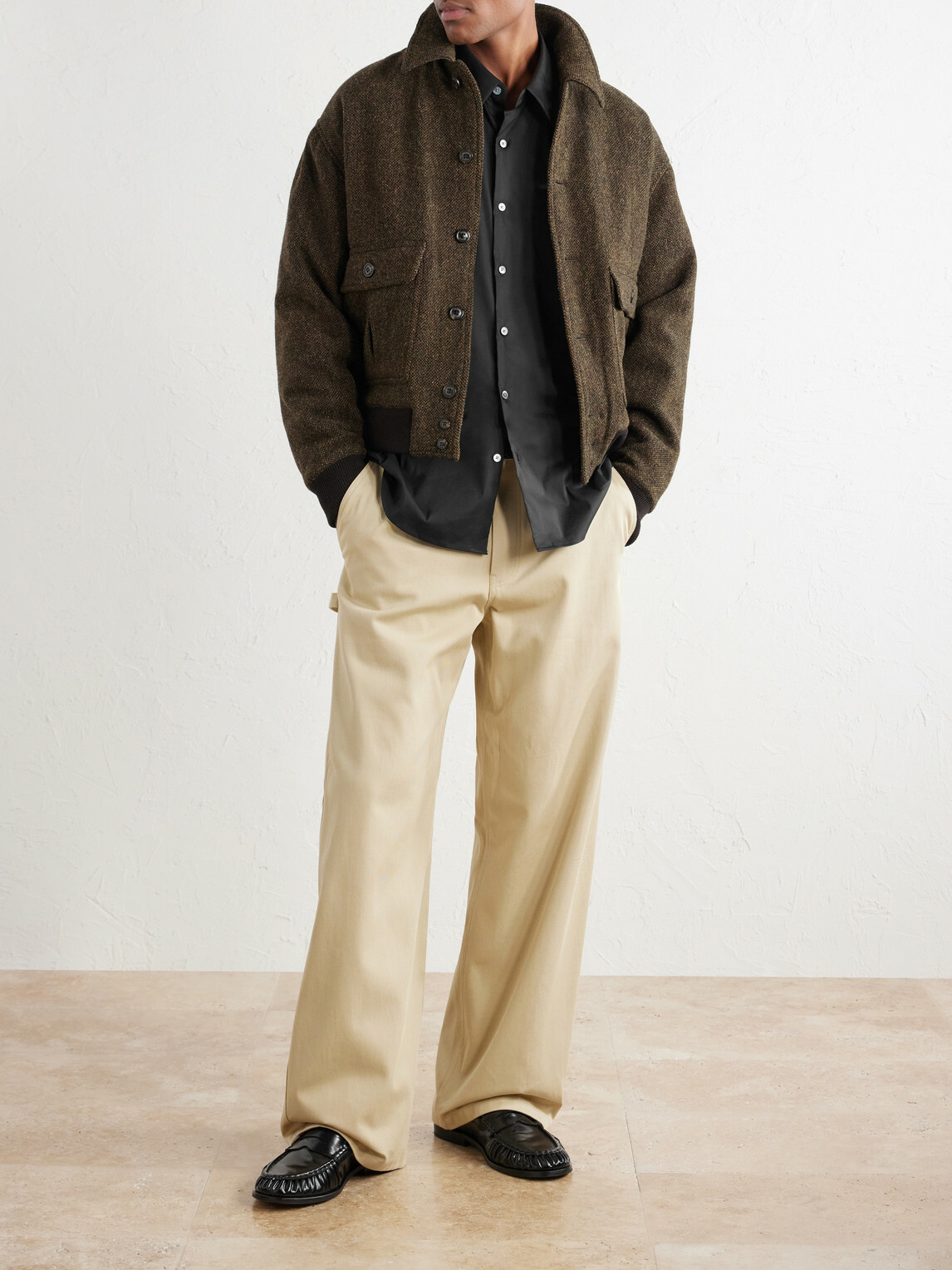 James Perse - Stretch Cotton-Blend Poplin Shirt - Black