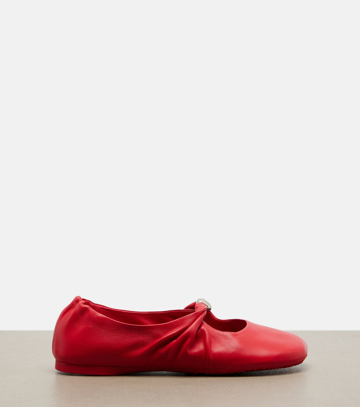 Loewe Pebble Soft leather Mary Jane flats