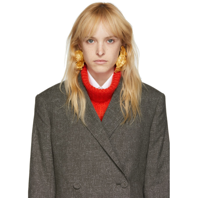 Ingy Stockholm Gold Object No. 78 Asymmetric Earrings