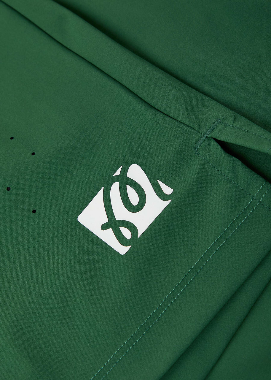 Malbon Performance 2-1 Logo Stretch-jersey Shorts Green