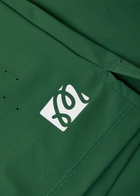 Malbon Performance 2-1 Logo Stretch-jersey Shorts Green