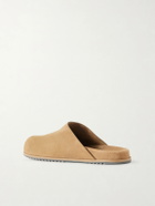 Rick Owens - Granola Suede Mules - Brown
