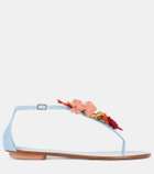 Aquazzura Marea raffia thong sandals