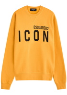 DSQUARED2 Logo-print Cotton Sweatshirt Yellow