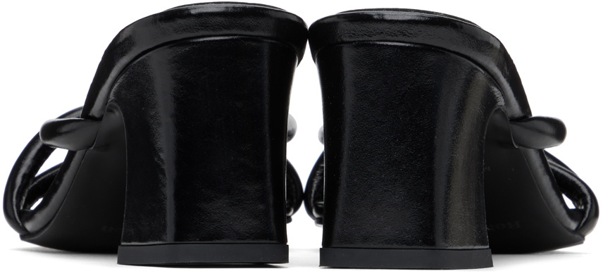 Reike Nen Black Twisted Heeled Sandals