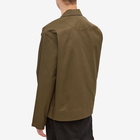 Acne Studios Men's Okey Cotton Twill Pink Label Jacket in Khaki Green