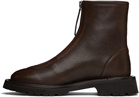 Legres Brown Zipper Boots