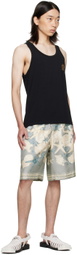 Versace Underwear Black Medusa Tank Top