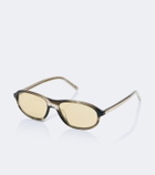 Prada Iconic Plaque oval sunglasses
