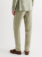 BOGLIOLI - Slim-Fit Linen Suit Trousers - Green