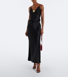 Joseph Isaak silk satin maxi skirt