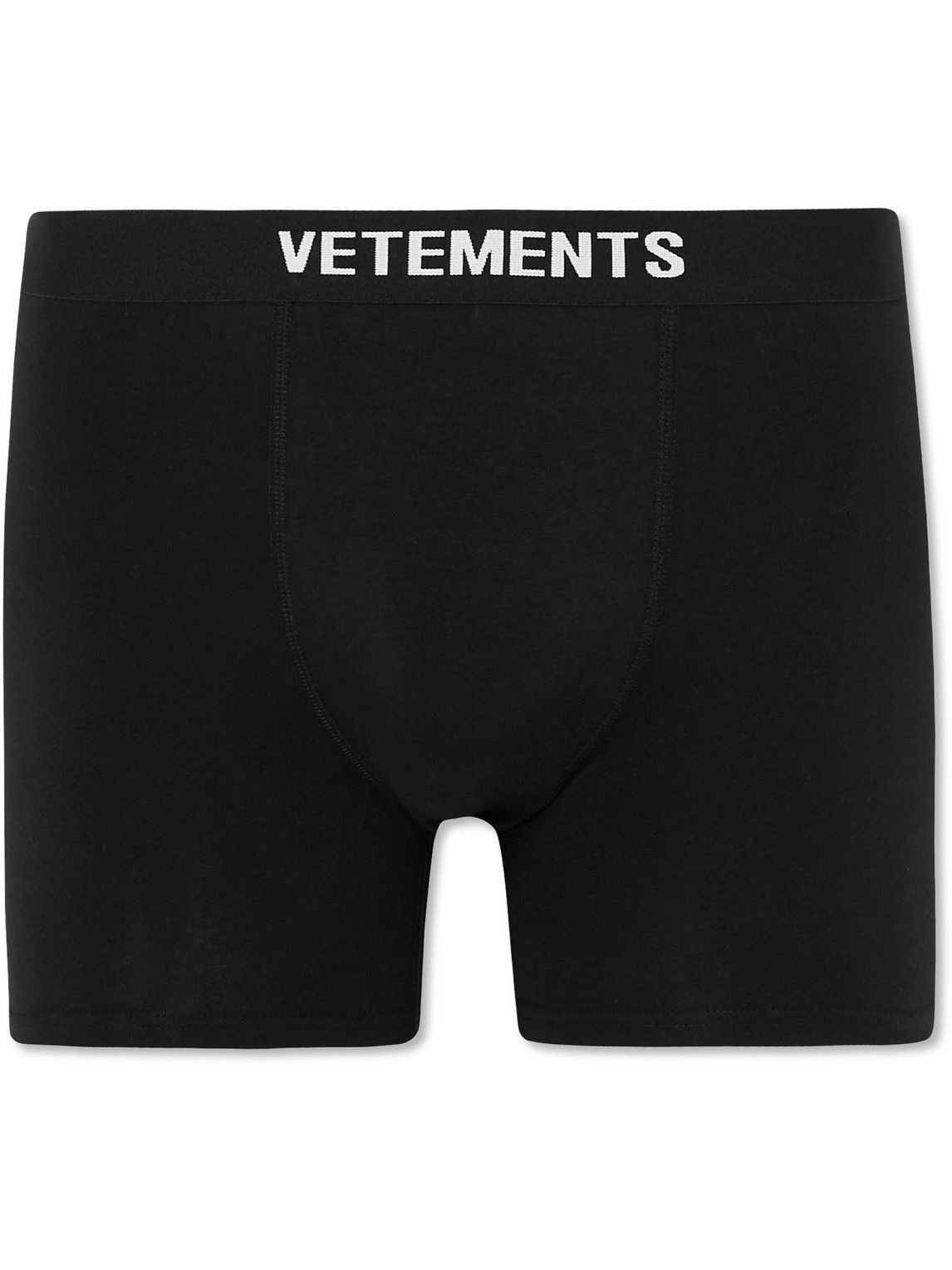 VETEMENTS - Stretch-Cotton Boxer Briefs - Black Vetements