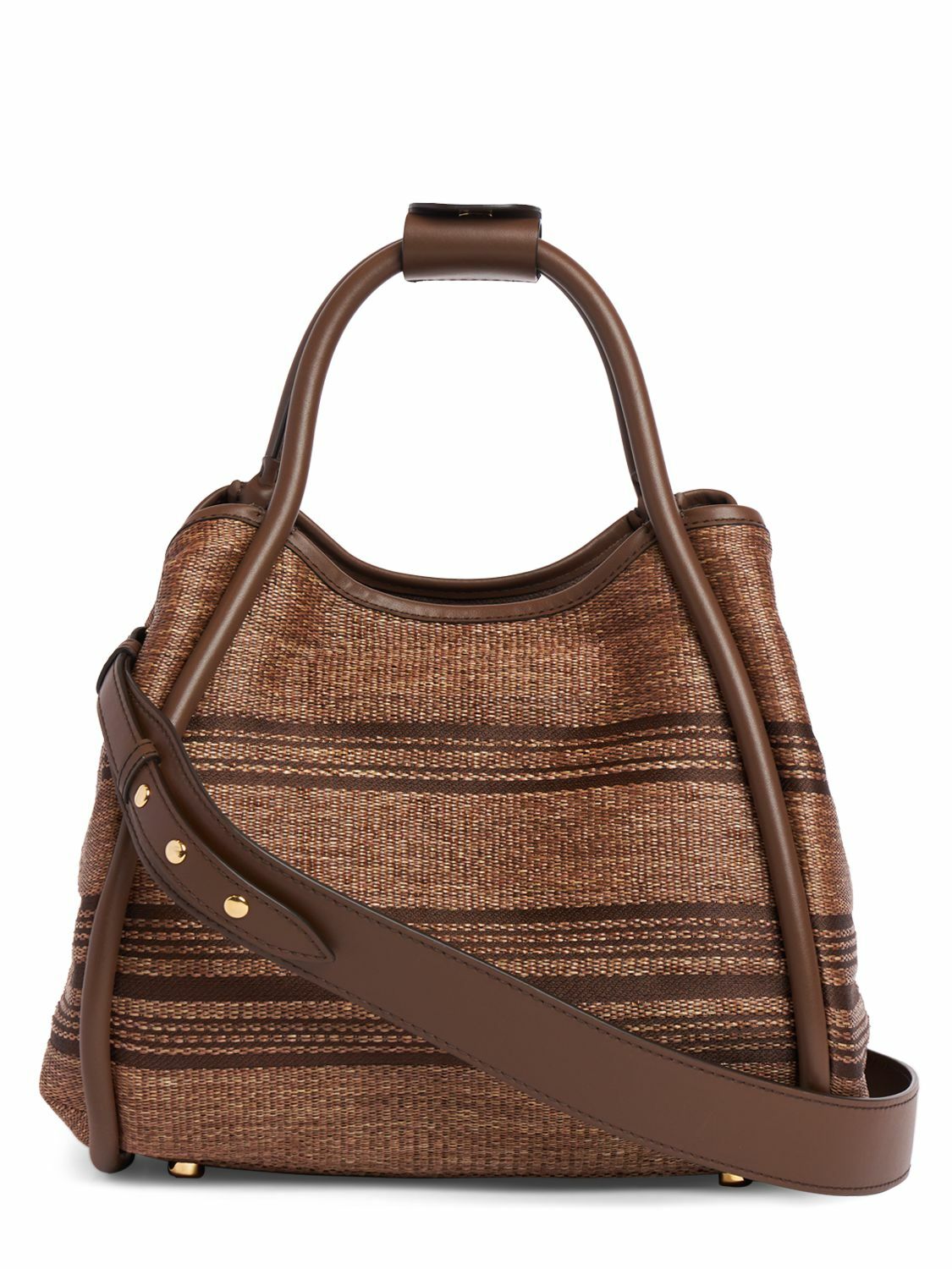 25SS new/Max Mara フレダフェイクラフィアトート Bag Brown 25SS new/Max Mara フレダフェイクラフィアトート Bag Brown