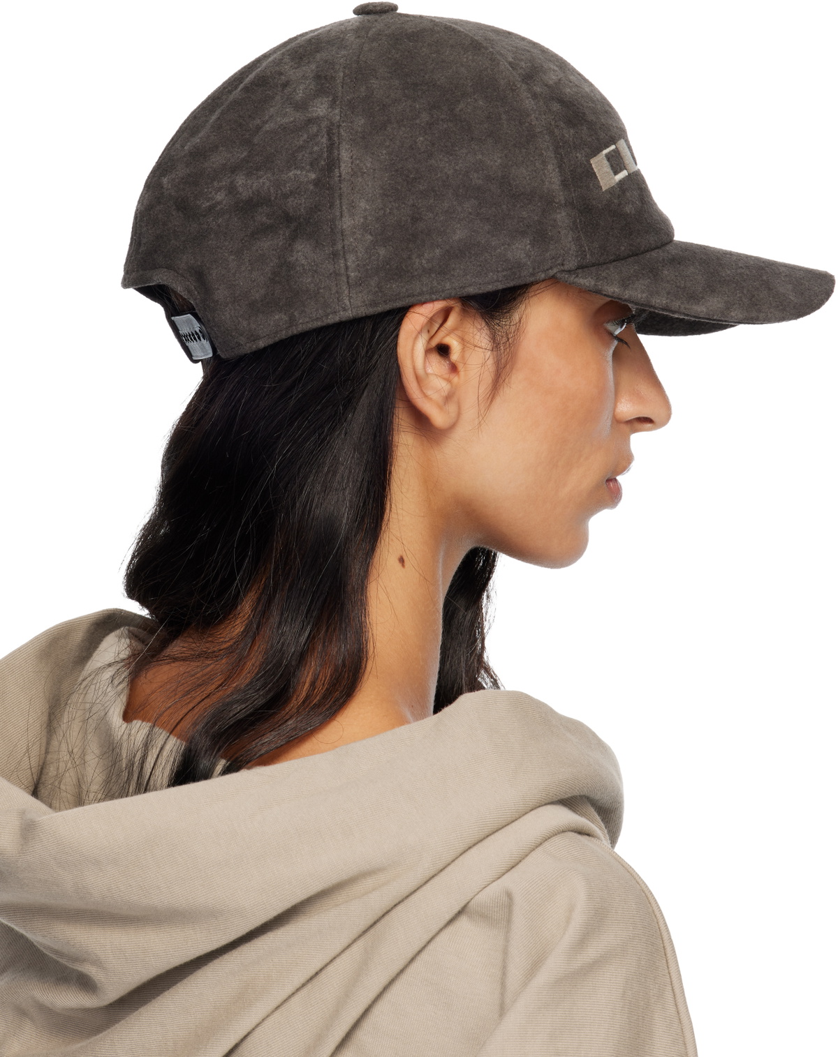 Rick Owens DRKSHDW Gray Concordians Baseball Cap