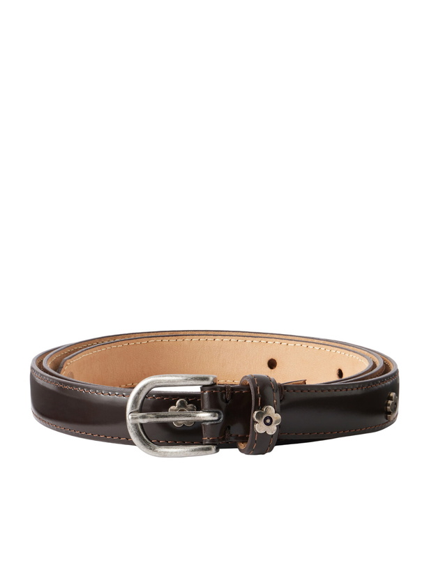 Photo: mfpen - Purpose 2cm embellished leather belt - Brown
