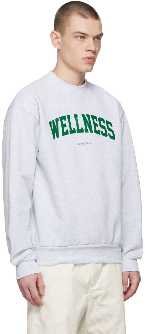 スウェット・トレーナー Sporty & Rich Wellness Sweatshirt CR673HY Sporty & Rich Wellness crew-neck Cotton Sweatshirt | Blue