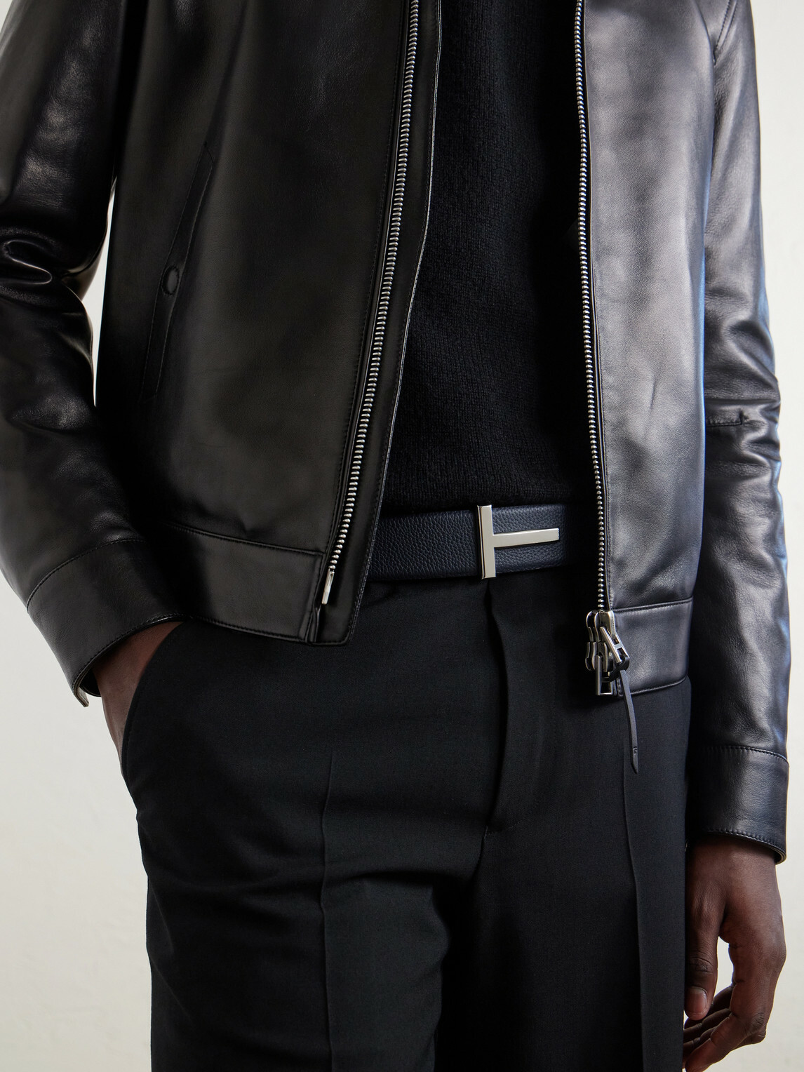 TOM FORD - 4cm Reversible Leather Belt - Black