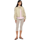 Paloma Wool Beige Raim Leather Jacket