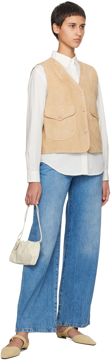 Nothing Written Beige Loi Leather Vest