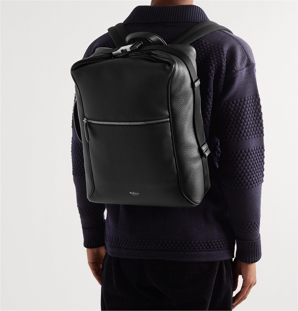 Mulberry - Urban Pebble-Grain Leather Backpack - Black Mulberry