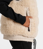 Moncler Grenoble Faux shearling down vest