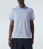 Dunhill Striped silk and cotton polo shirt