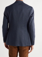 ETRO - Slim-Fit Cotton-Blend Blazer - Blue