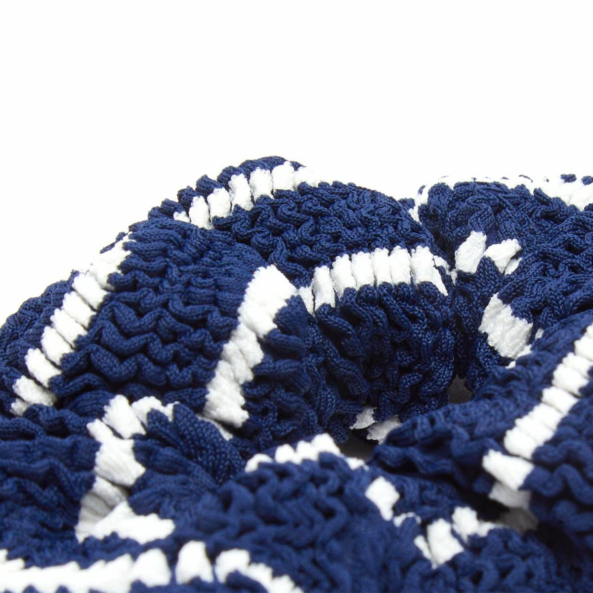 ヘアアクセサリー Hunza G Two-tone fabric scrunchie (SCRUNCHIE NAVYWHITE) Hunza G Women's Scrunchie in Navy/White Hunza G