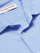 Orlebar Brown - Giles Slim-Fit Cotton-Poplin Shirt - Blue