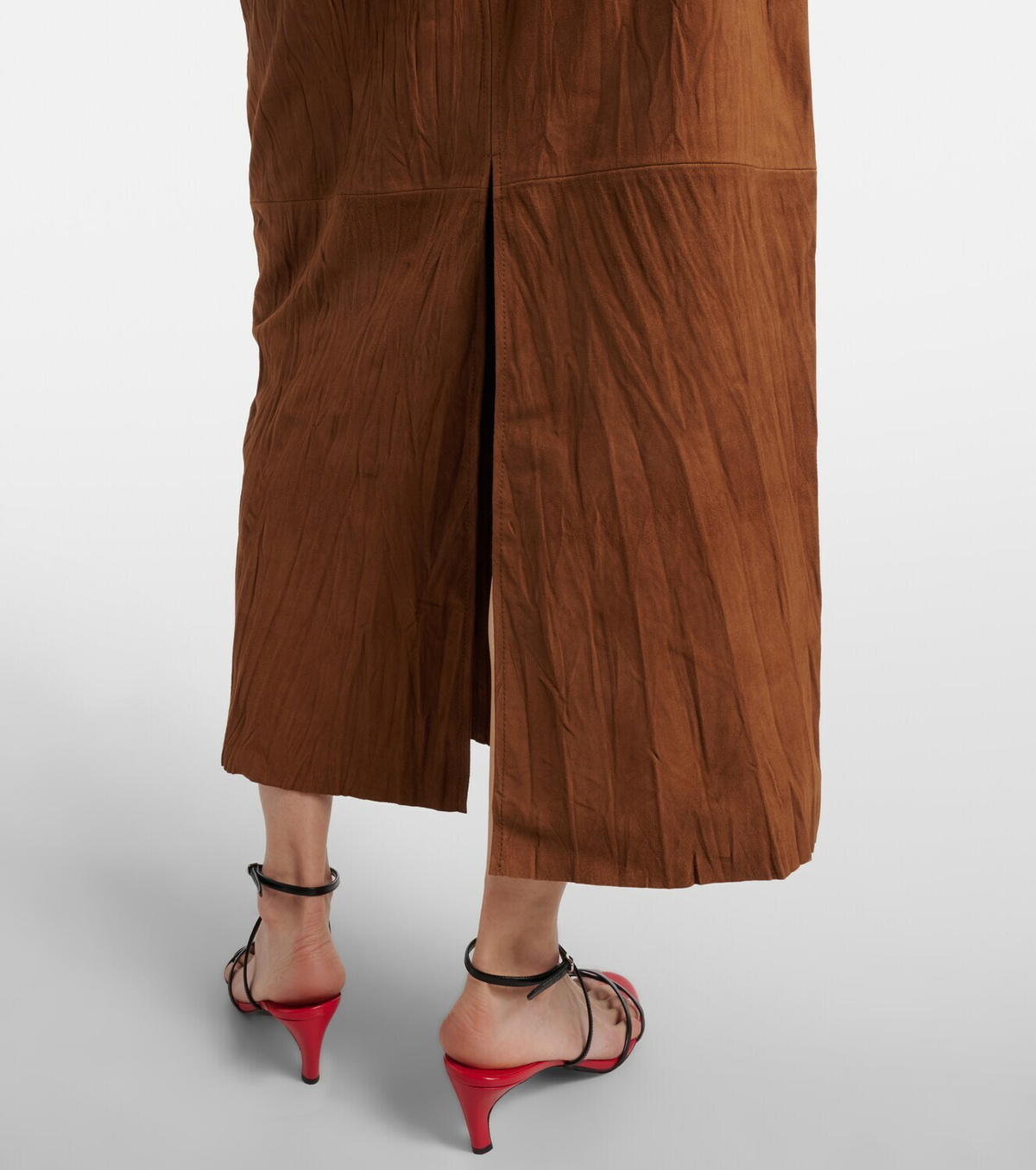Proenza Schouler White Label Nayah suede midi skirt