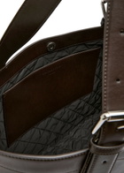 Stella Mccartney Logo Faux Leather Tote - Dark Chocolate - One Size