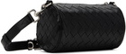 Bottega Veneta Black Mini Intrecciato Barrel Pouch