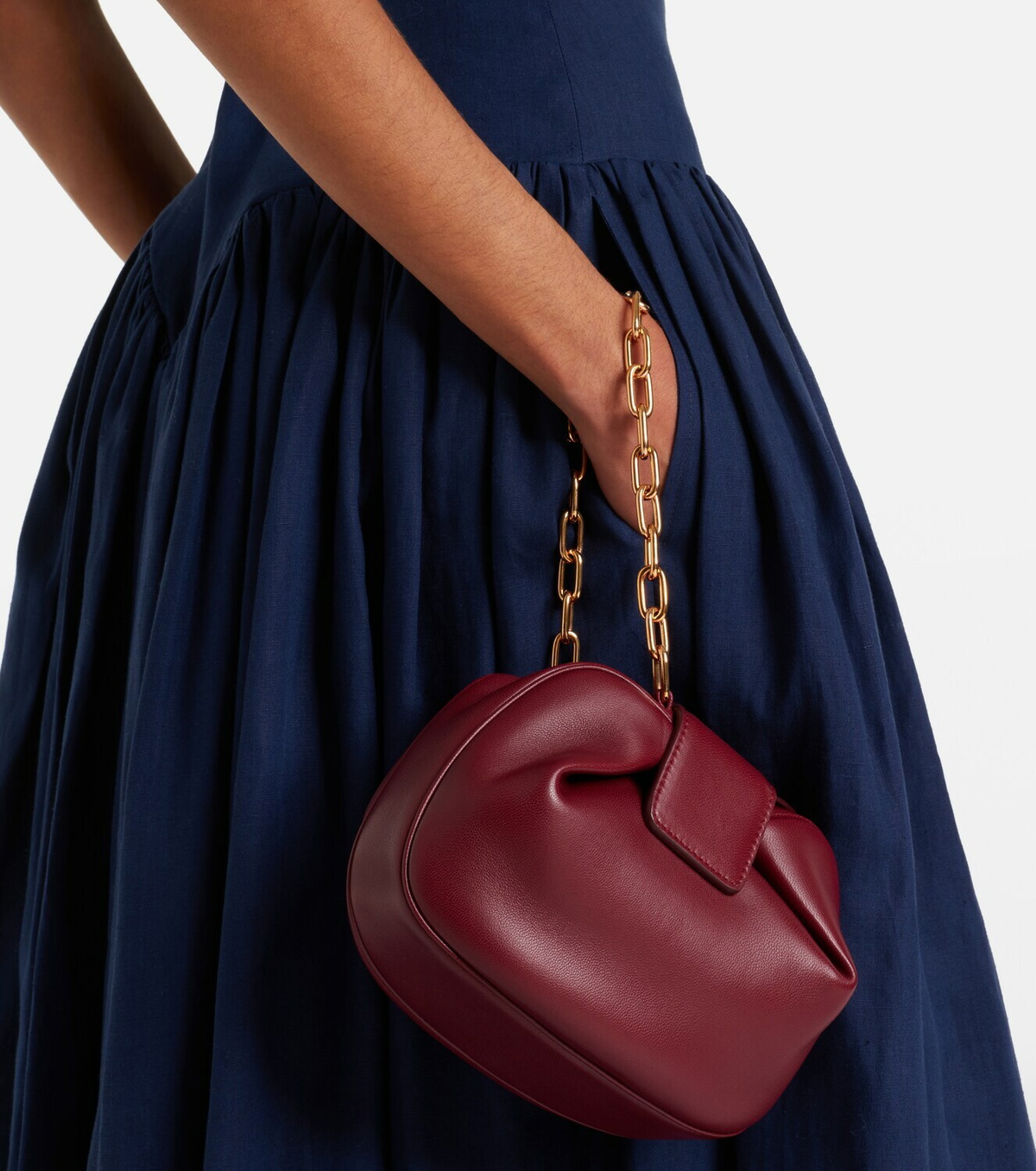 Gabriela Hearst Soft Demi leather clutch