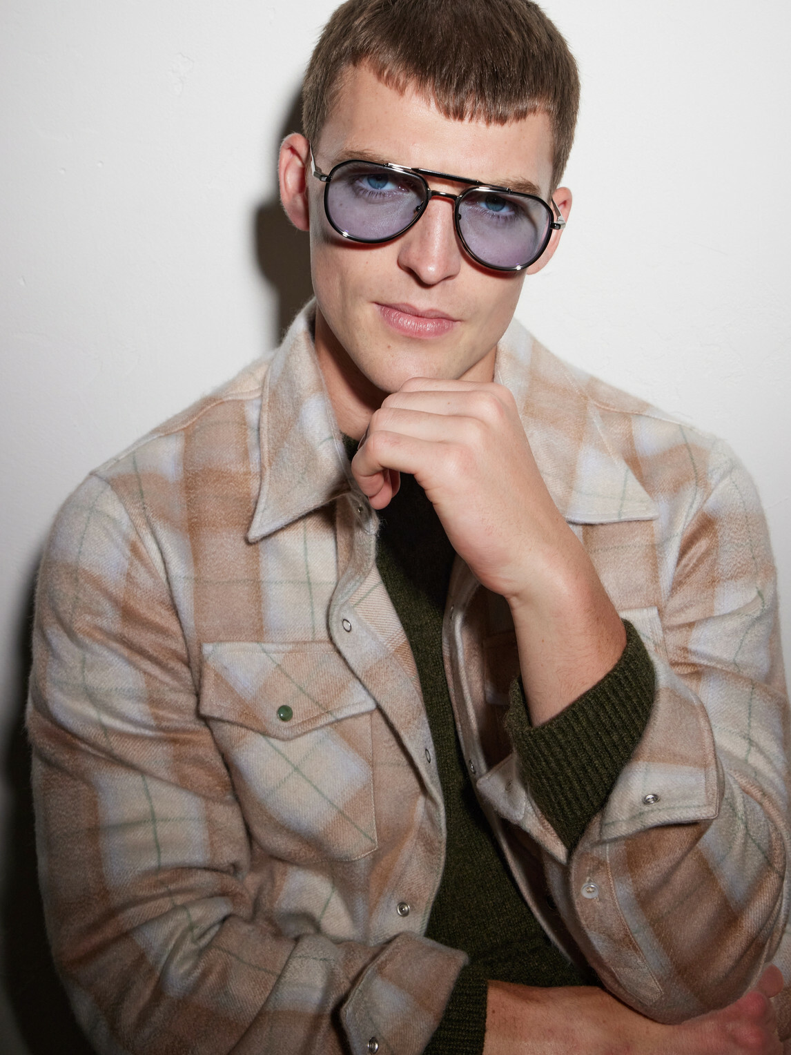 Jacques Marie Mage - Commander Aviator-Style Titanium Sunglasses
