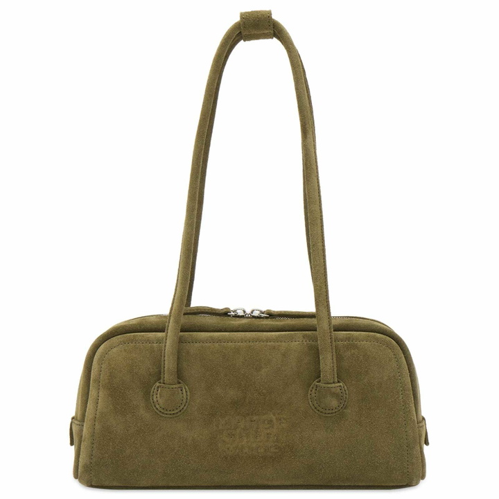 Photo: MARGESHERWOOD Women's Soft Boston EW Bag in Dark Olive Suede 