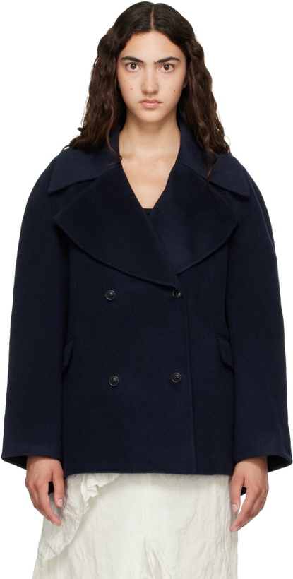 Photo: Loulou de Saison Navy NEIL Double Breasted Jacket