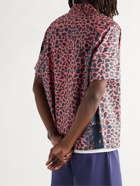 WTAPS - Night Vision Camp-Collar Leopard-Print Cotton-Twill Shirt - Pink