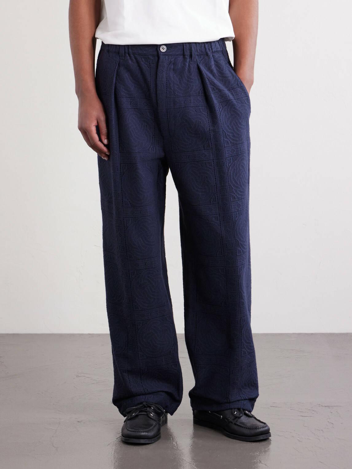 Blue Blue Japan - Straight-Leg Cotton-Blend Suit Trousers - Blue