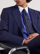 TOM FORD - Pinstriped Silk Shirt - Blue
